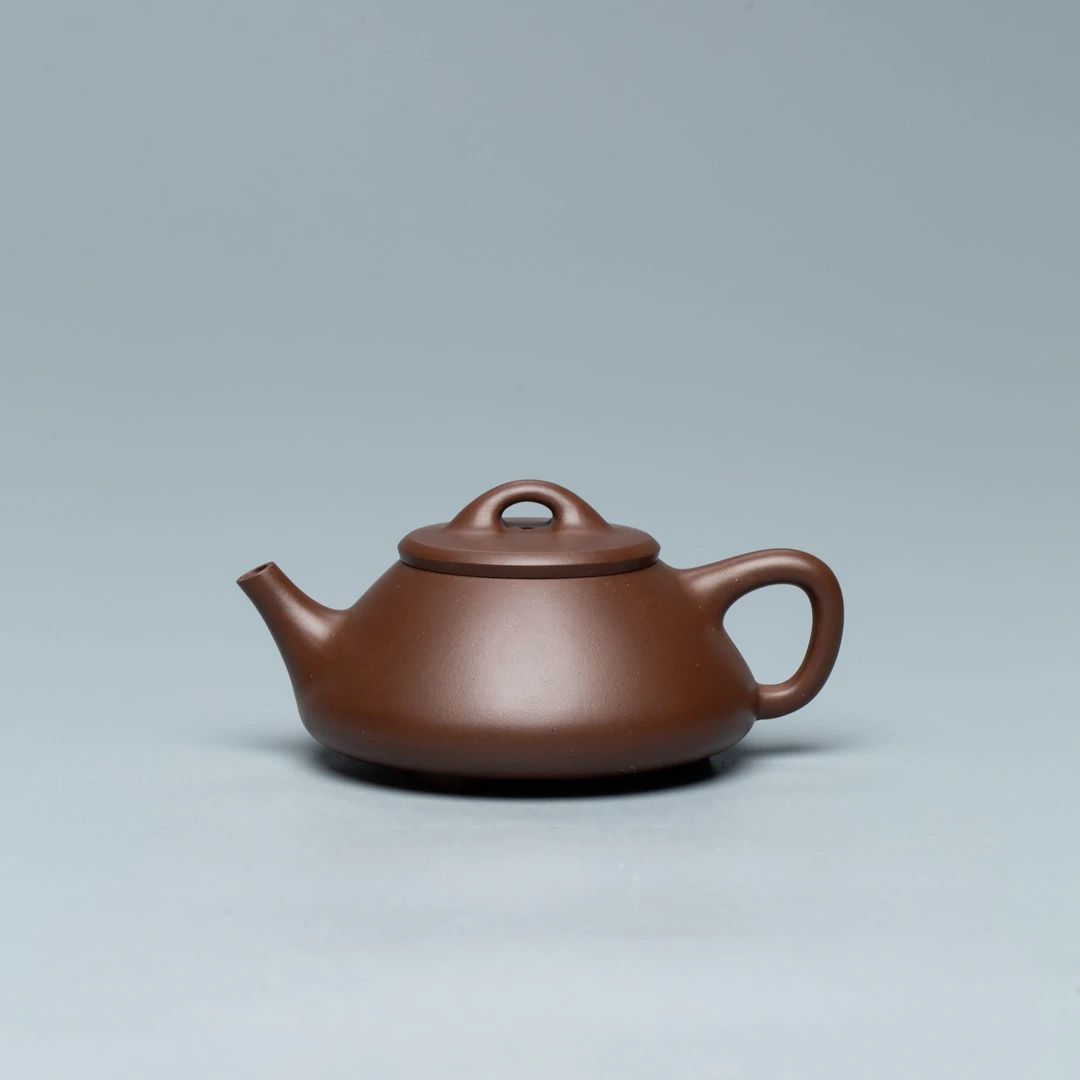 【新华网非遗紫砂专属】砂之源 任瓢 紫泥 210cc紫砂壶