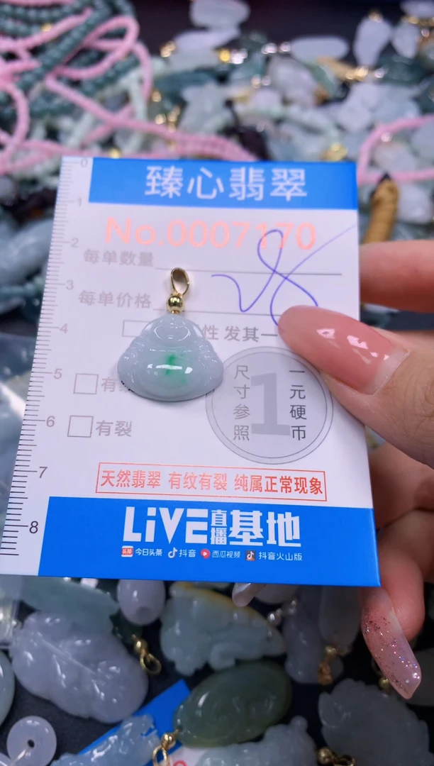 翡翠未镶嵌颈饰7170