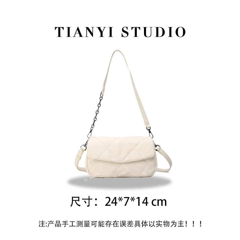 【TY】BF-66359-米白 轻奢高级韩版单肩潮流时尚简约女包