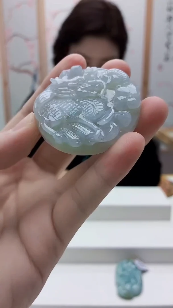 未镶嵌定制翡翠4829bb-毛货挂件80