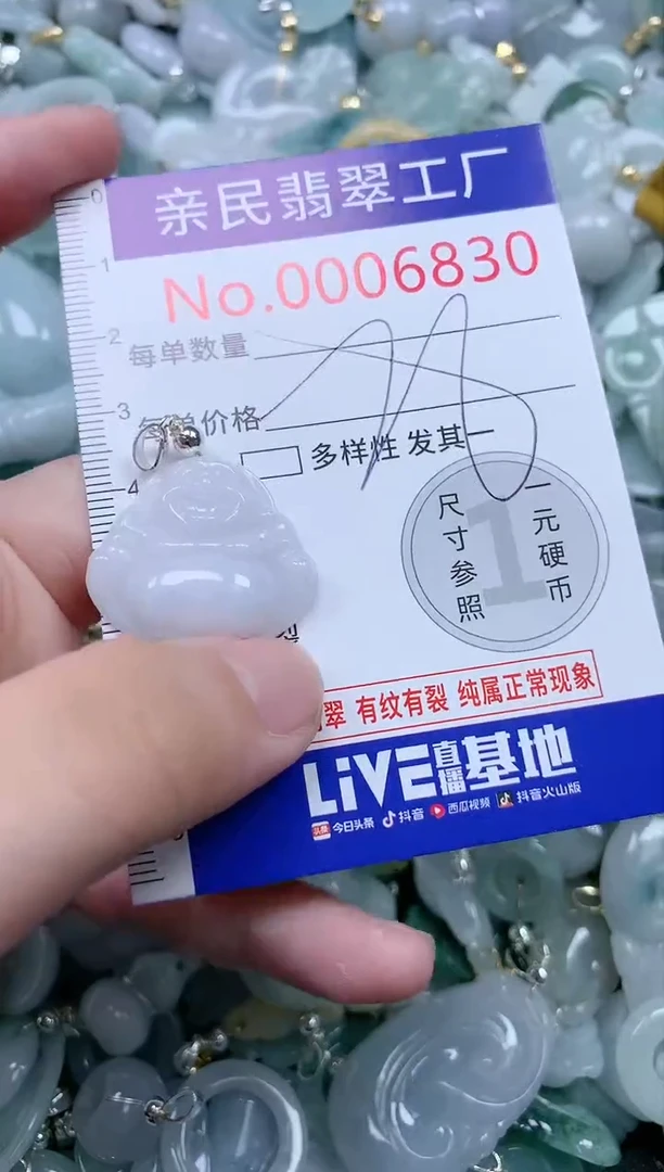 翡翠未镶嵌吊坠(不含链)6830
