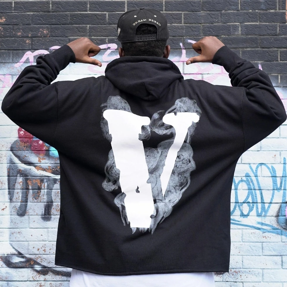 大V 烟雾天使 破坏下摆 连帽卫衣