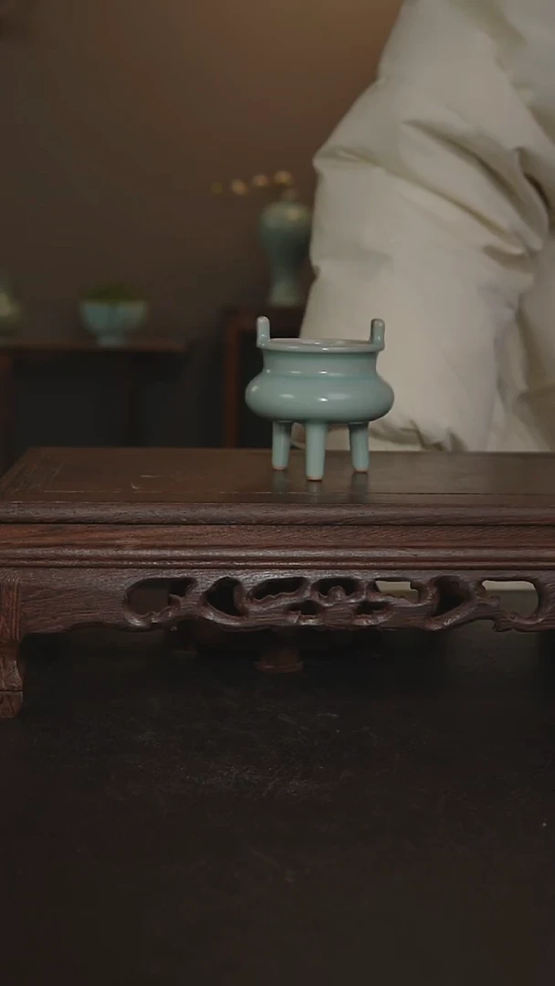 摆件陶线香炉111