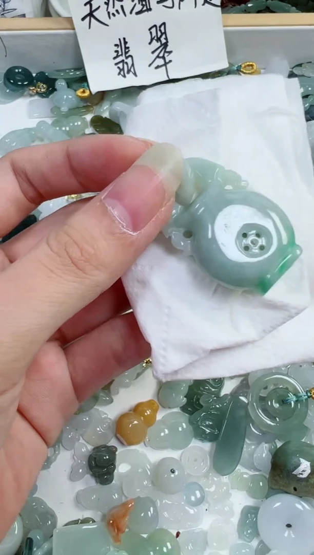 翡翠裸石354号链接，A货翡翠