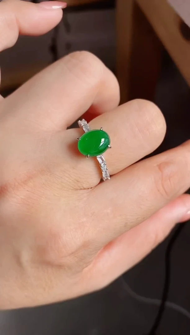 【闪购商品】翡翠戒指银S925镶嵌121212