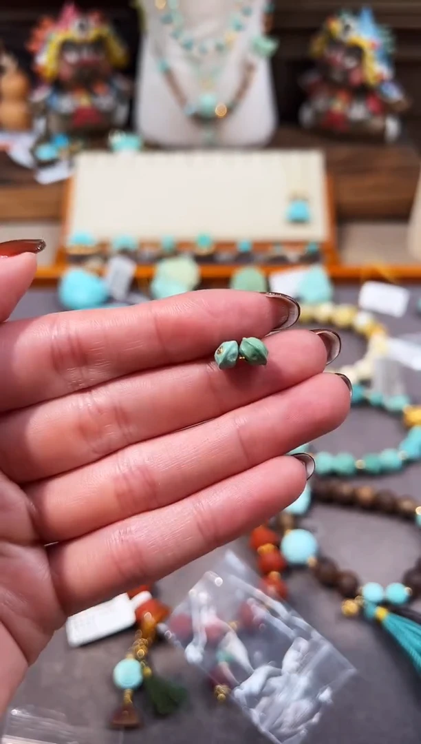 未镶嵌绿松石配饰百香籽