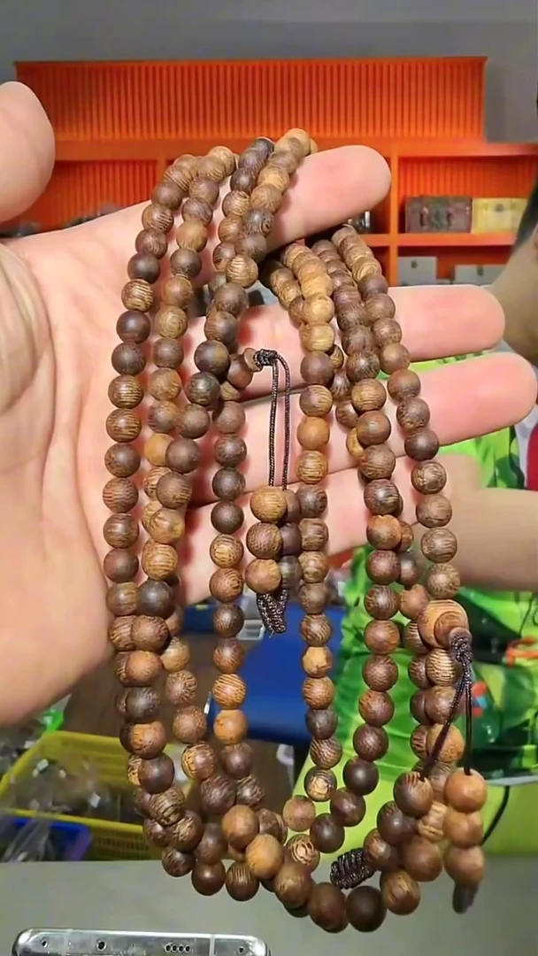 沉香手串106号长串0.7多样性发一