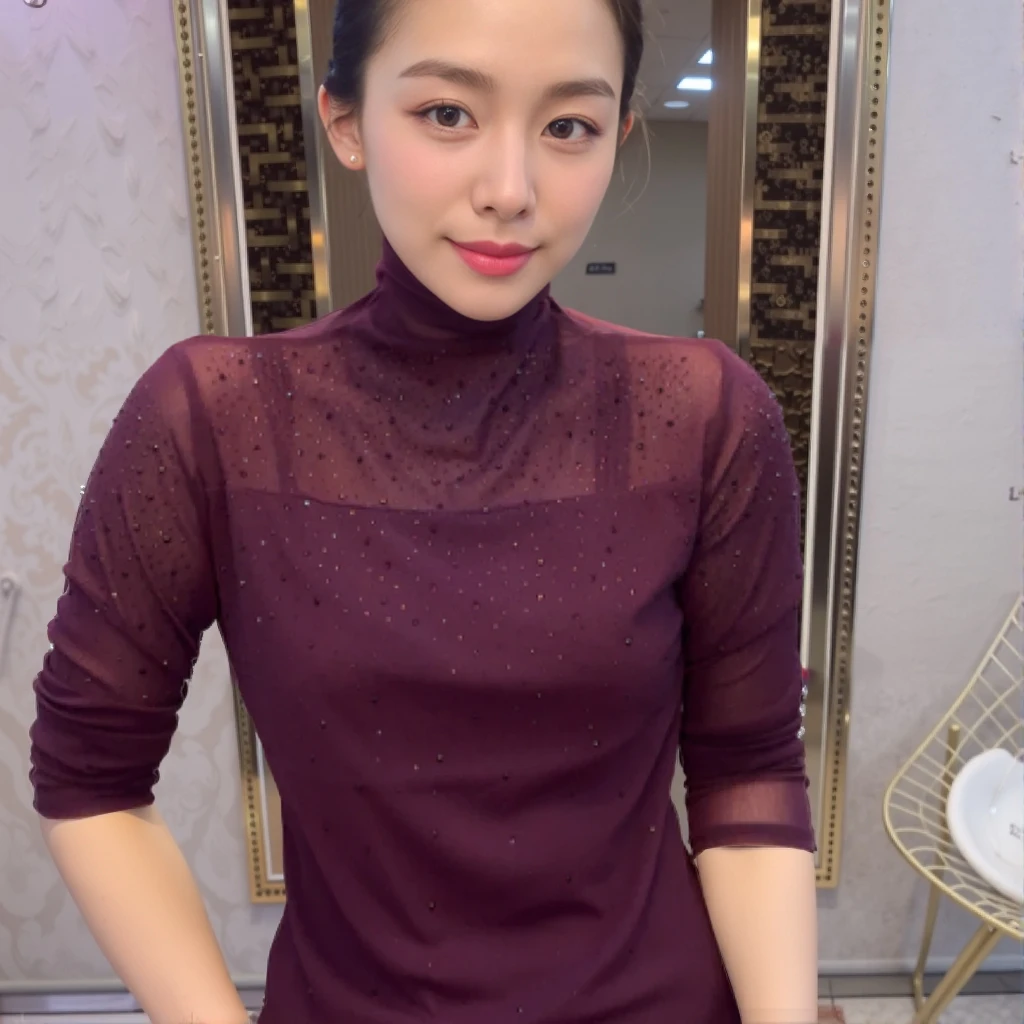 显瘦半高领打底衫2025秋冬新款网纱女装内搭黑修身长袖T恤女气质