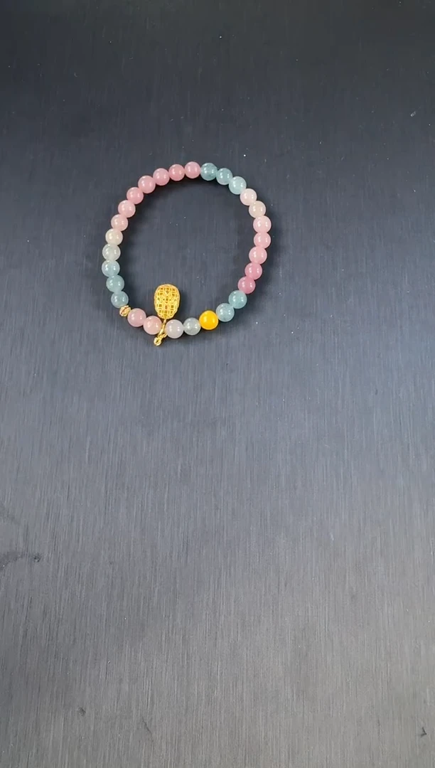 未镶嵌手链碧玺s33 碧玺手链6mm+