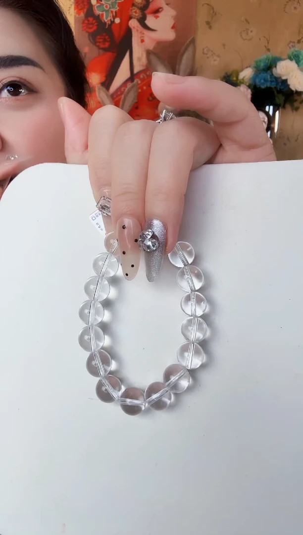 水晶手串未镶嵌白水晶手串约11M