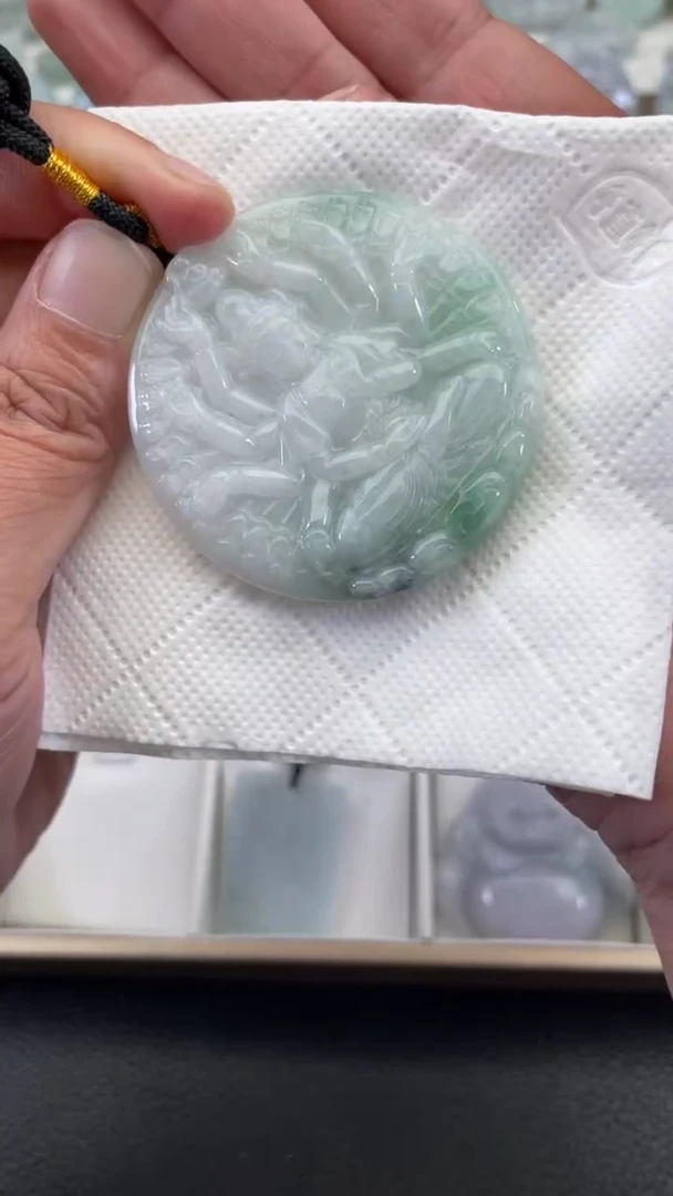 颈饰未镶嵌翡翠天然缅甸翡翠A货345