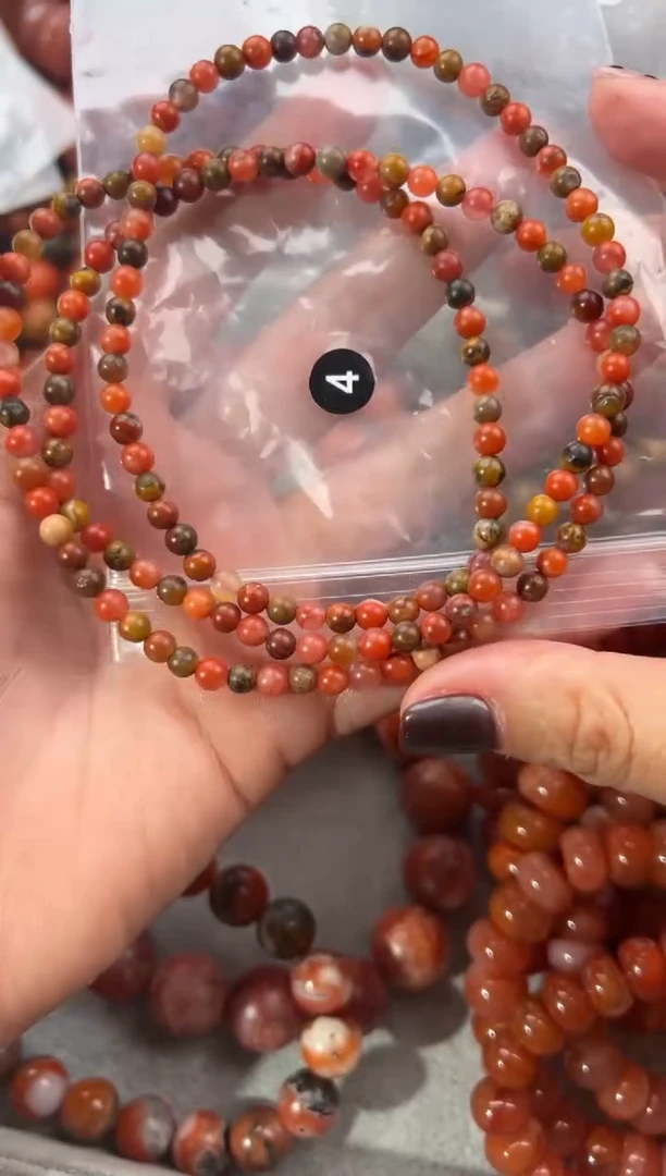 未镶嵌手串南红玛瑙4+