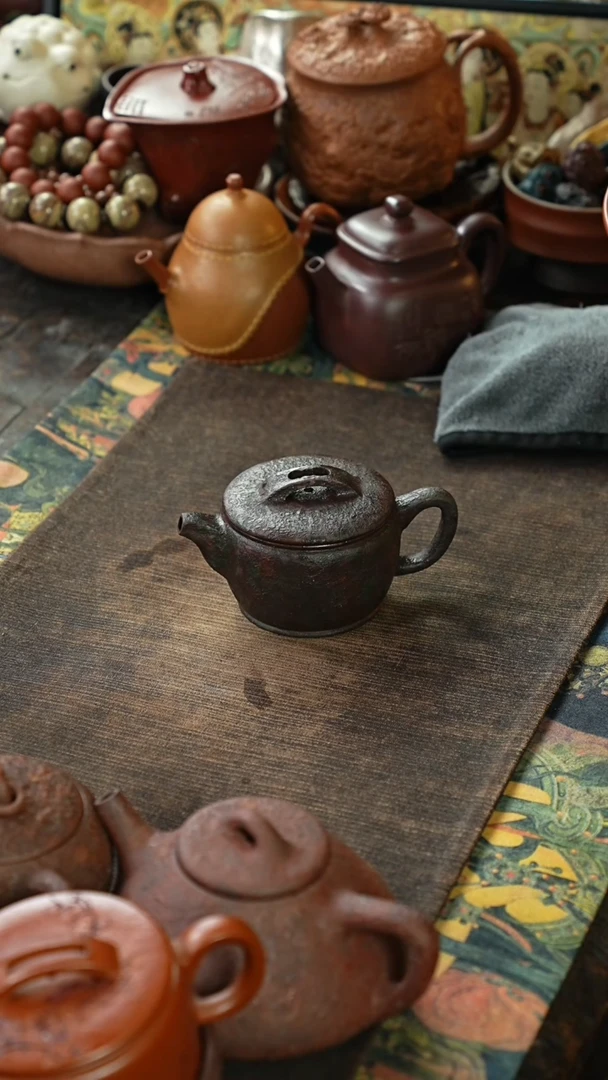 茶杯紫砂光素紫砂壶8766
