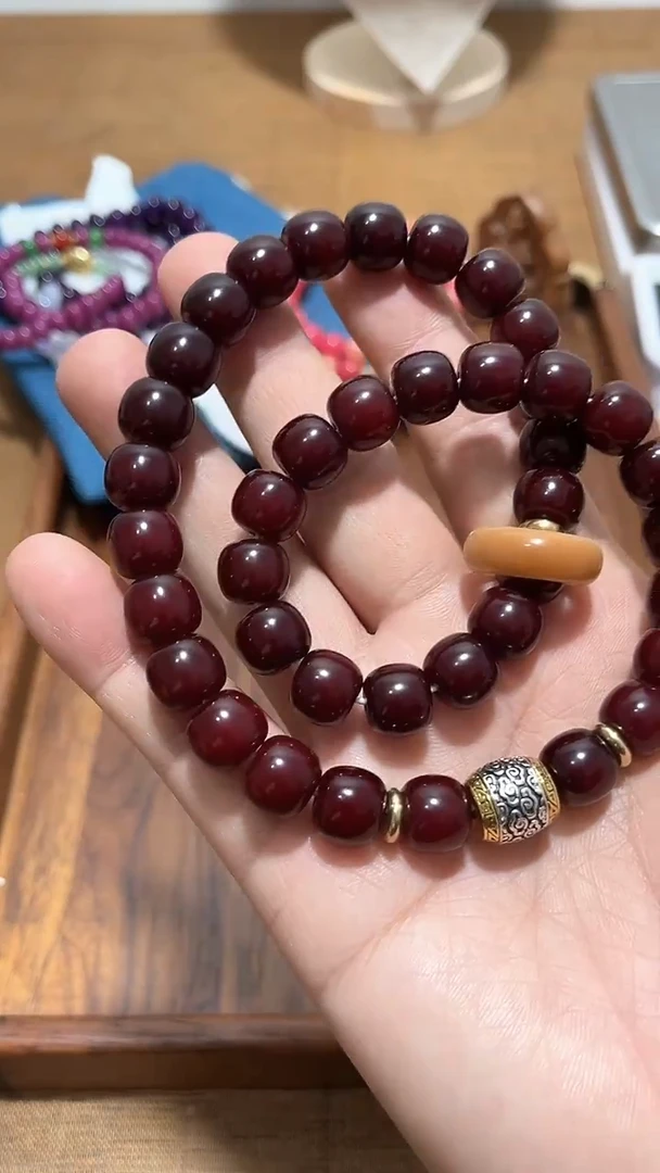 【闪购商品】檀香木精品推荐菩提紫牙乌双圈