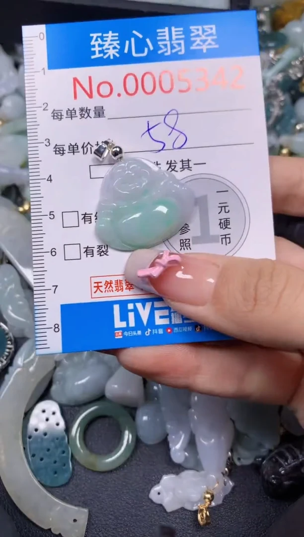 【闪购商品】翡翠颈饰未镶嵌含绳0005342