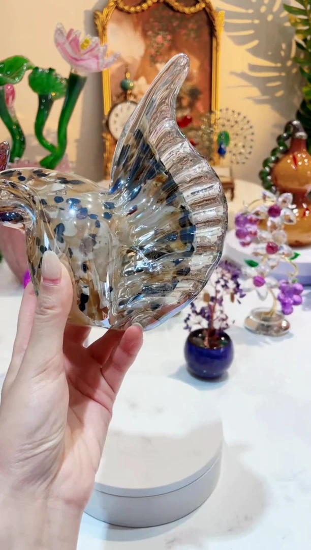 琉璃手工艺品琉璃斑点鸡