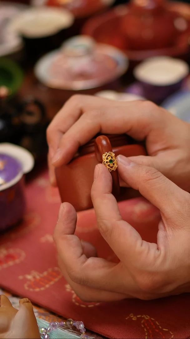 【闪购商品】摆件大绿壶把手大绿壶把手