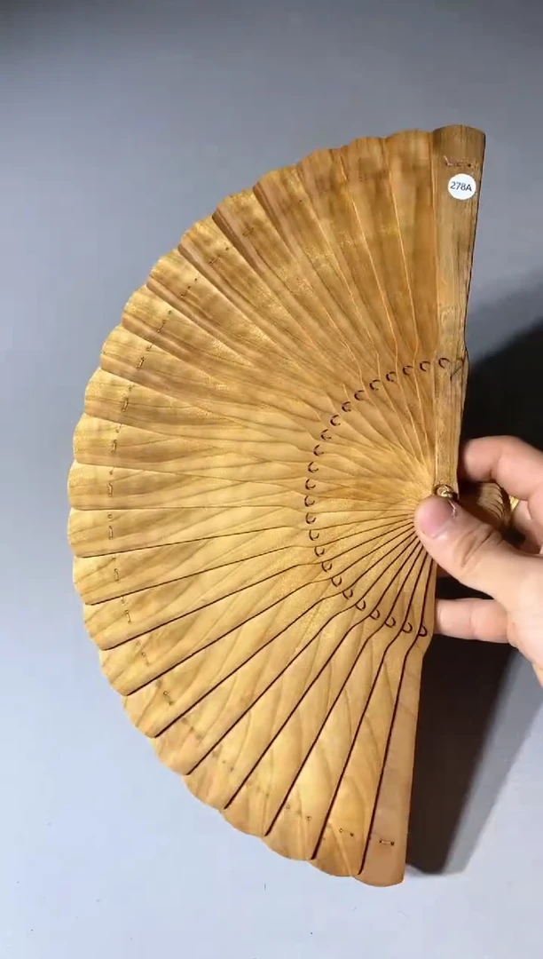 金丝楠278号18cm金丝楠木小叶桢楠扇子