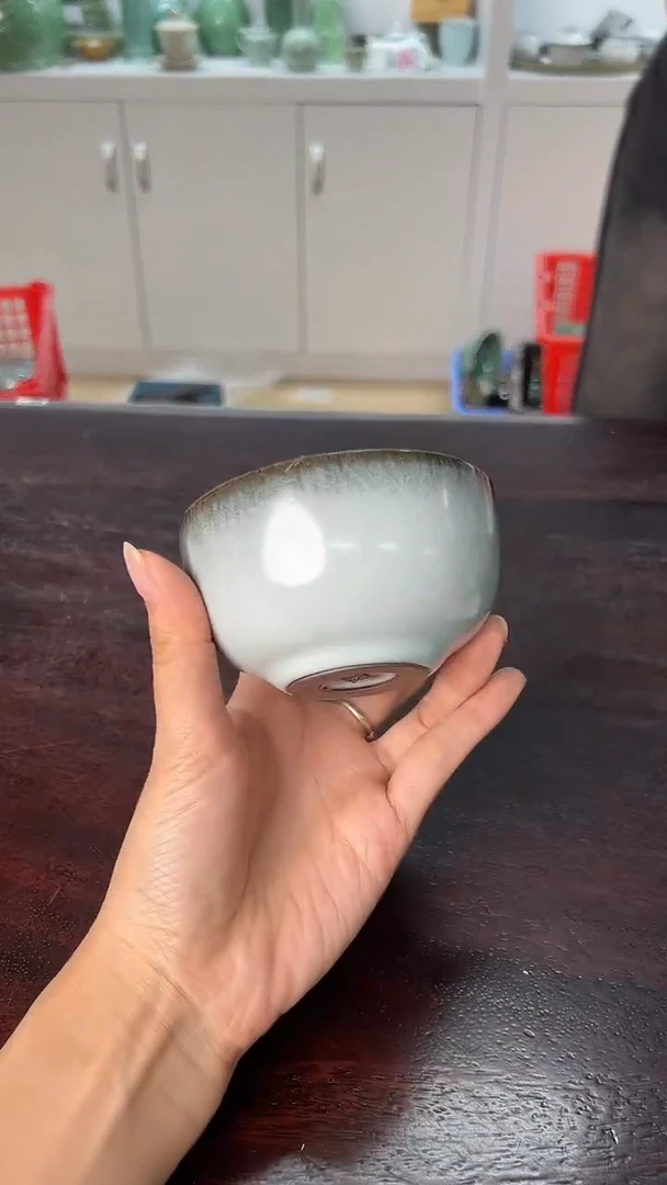 龙泉云间青瓷小米茶器