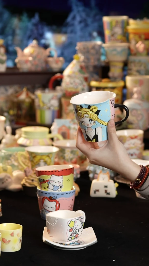 其他陶景德镇釉下彩手绘设计师款陶瓷