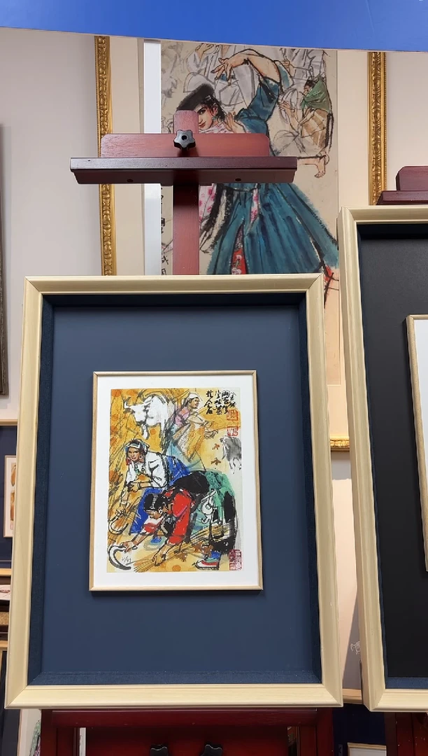 版画史国良原章限量《金秋图》牛