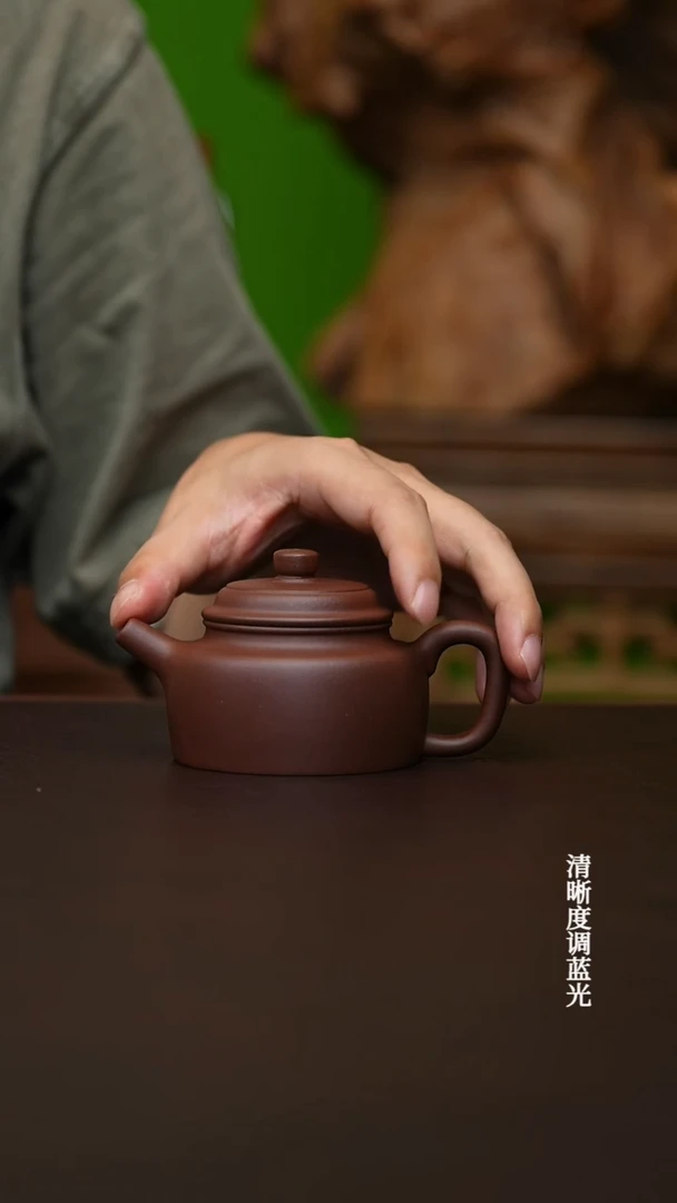 茶壶紫砂宜兴原矿底槽青  德钟  170CC