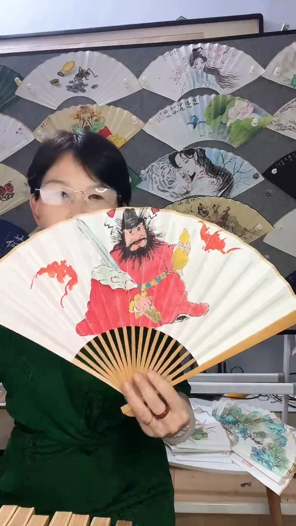 扇子九五寸十八方玉竹折扇