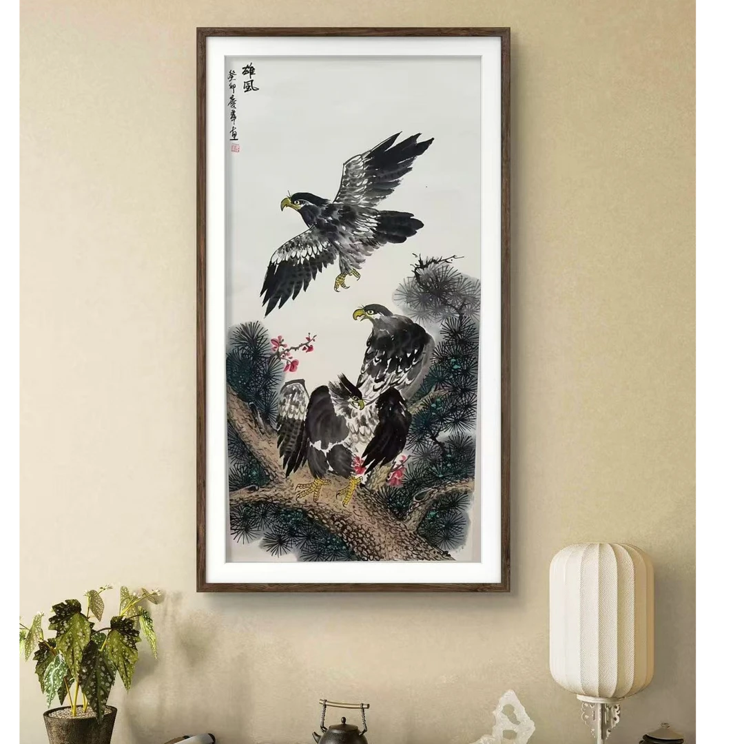 橱窗展示/二兄弟画馆//宣纸国画/带证书