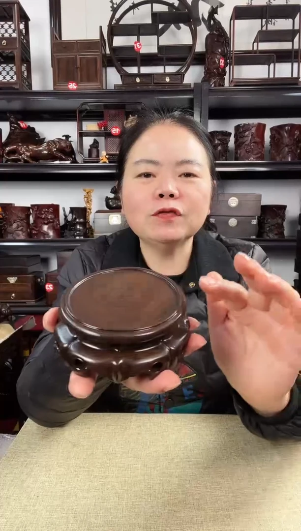 木旋转如意老李红木工艺品