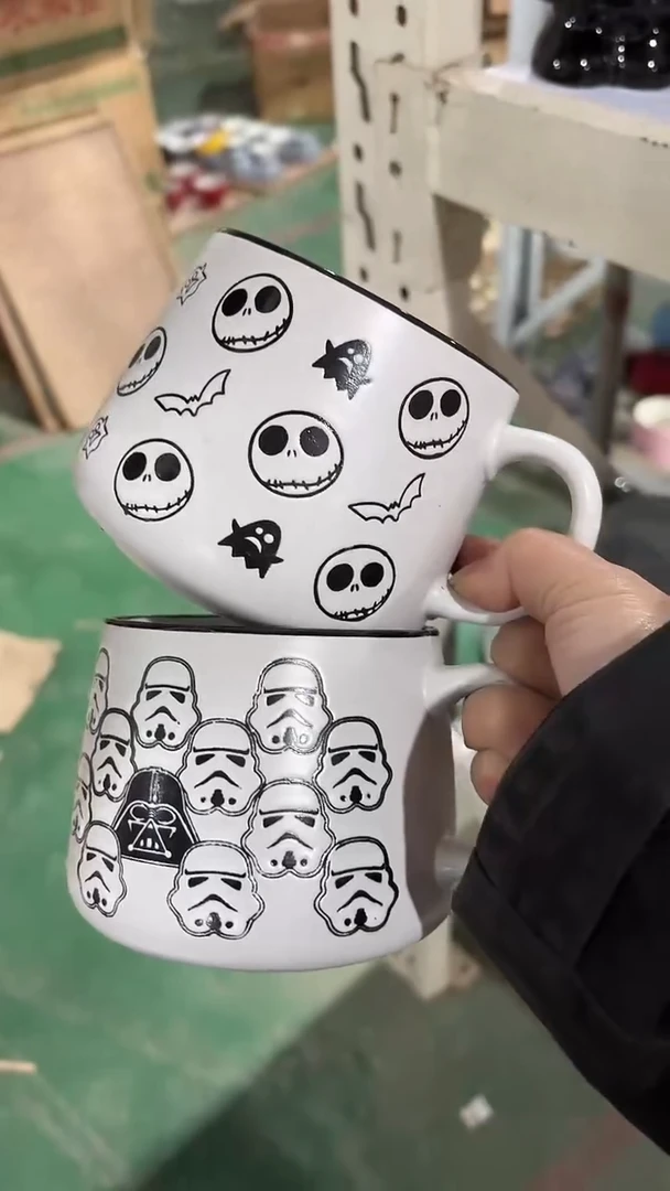 陶瓷手柄款家湖高温陶瓷杯 微瑕