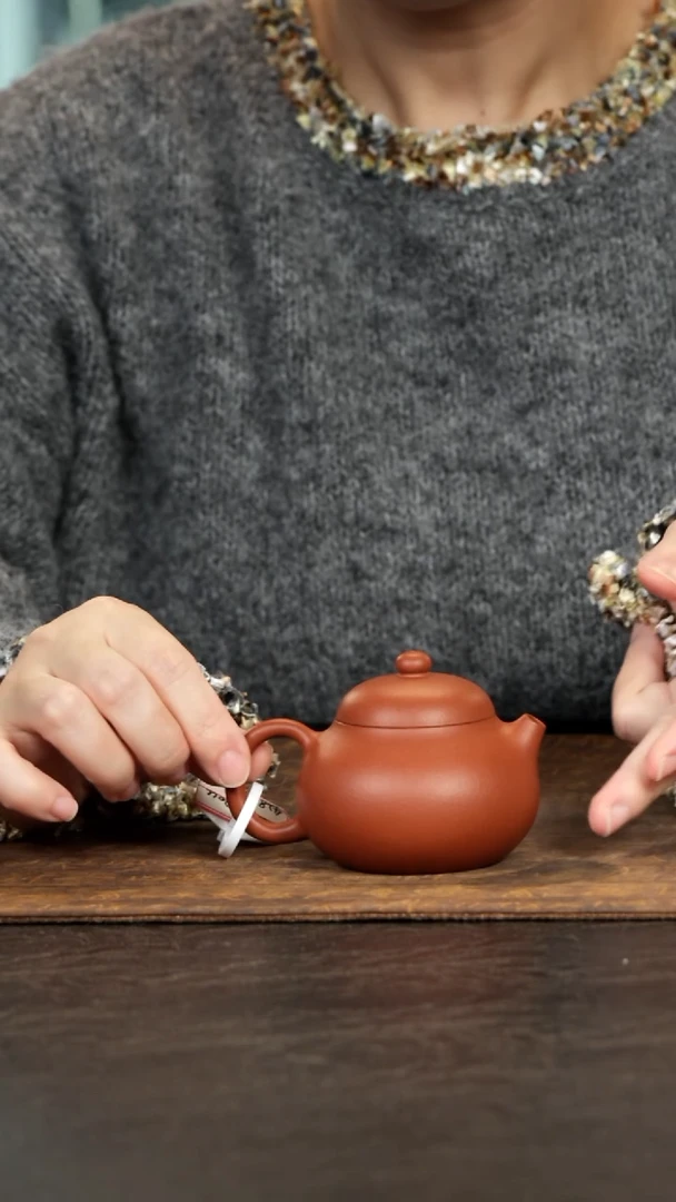 茶壶紫砂文旦小红泥120cc