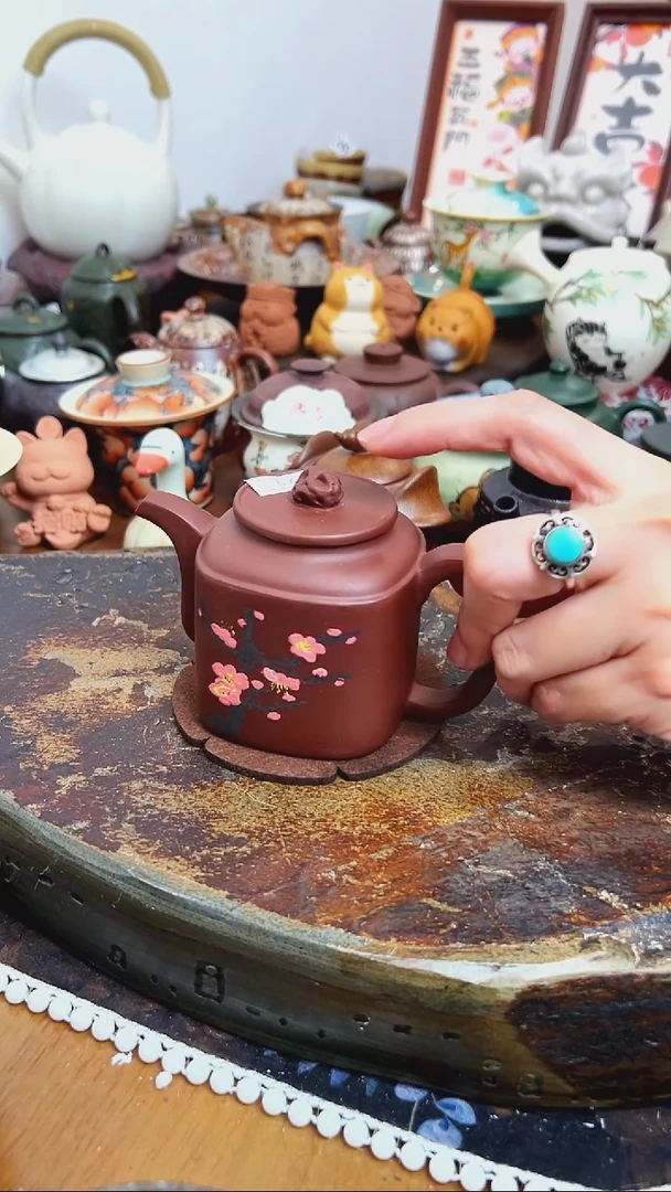 【 茶瓷物语】桃花方壶