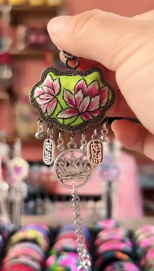 织绣艺枝独绣老绣饰品128
