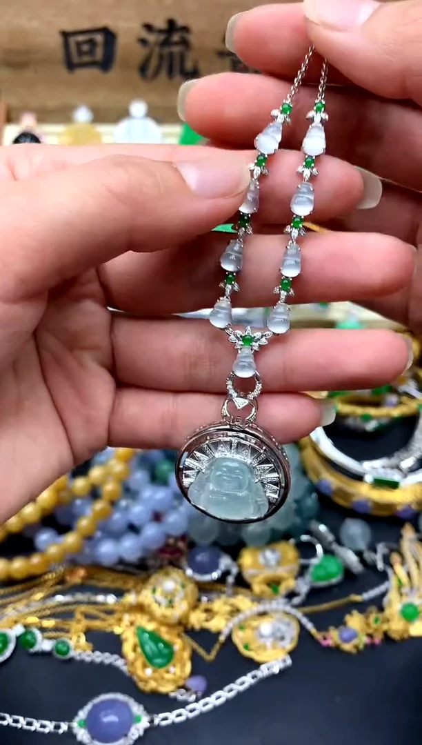 【闪购商品】翡翠颈饰18K金镶嵌571-中国好珍宝