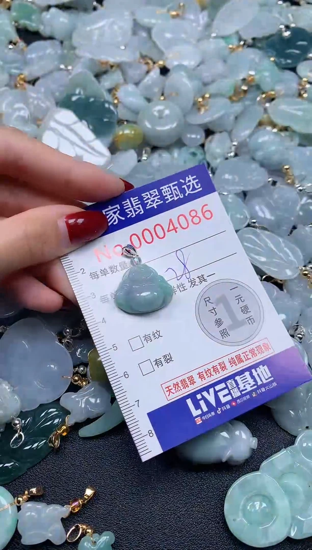 颈饰未镶嵌翡翠4086