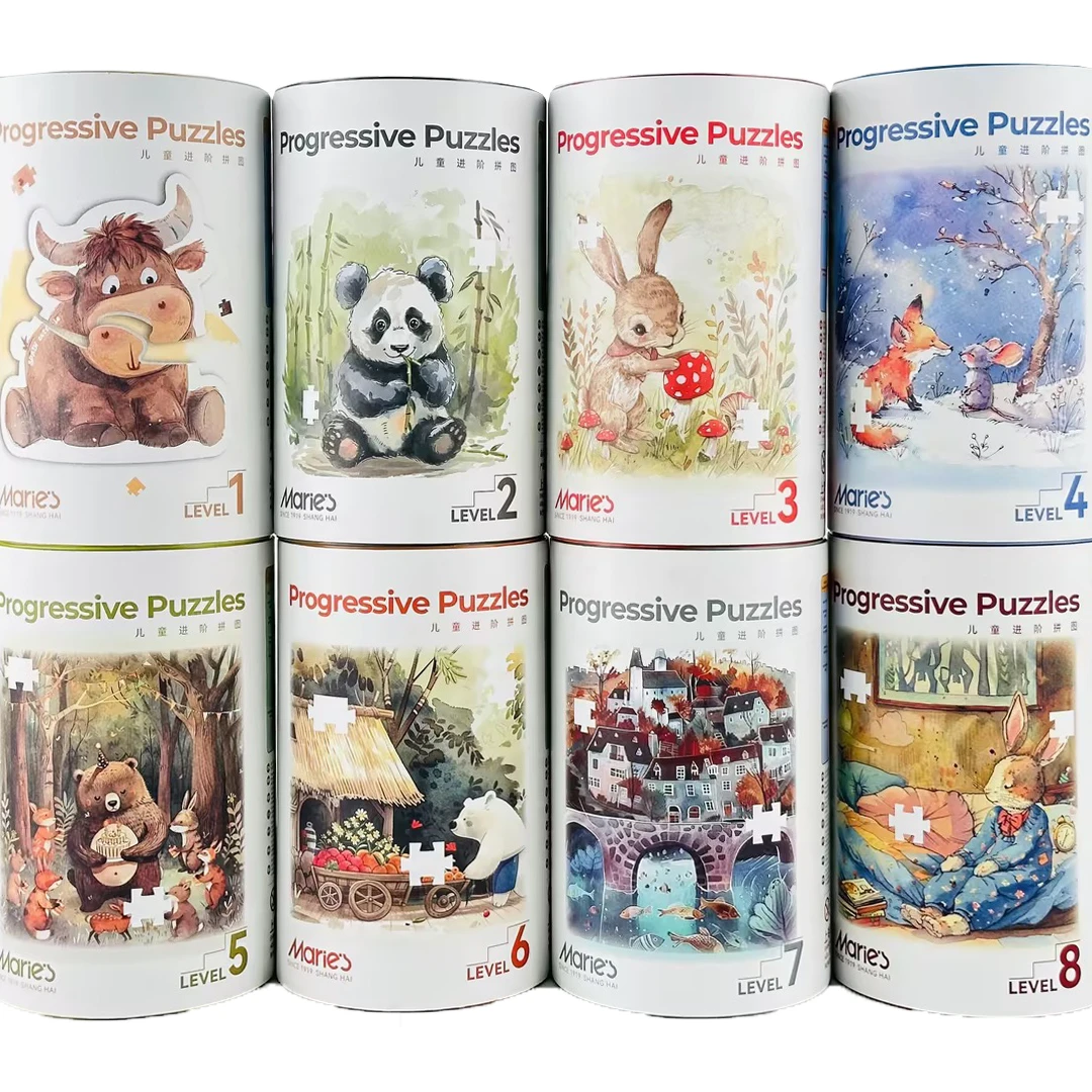 Marie’s/马利进阶益智拼图儿童水彩国潮艺术拼图玩具适合3-6岁