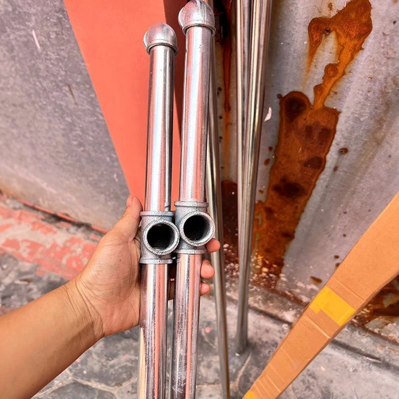 挂衣架落地立式衣帽架宿舍阳台水暖管晾衣架子户外镀锌工地钢管架