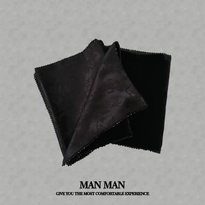 满满出品-『珠边丝绒围巾』24358保暖时尚气质桑蚕丝