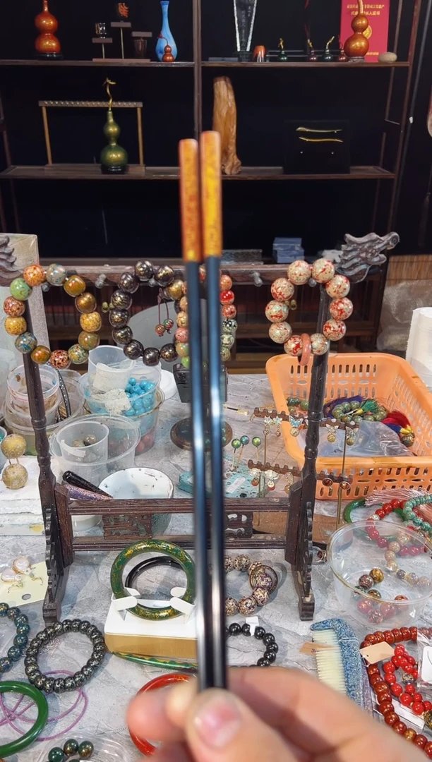 非遗大漆红金筷子福利款