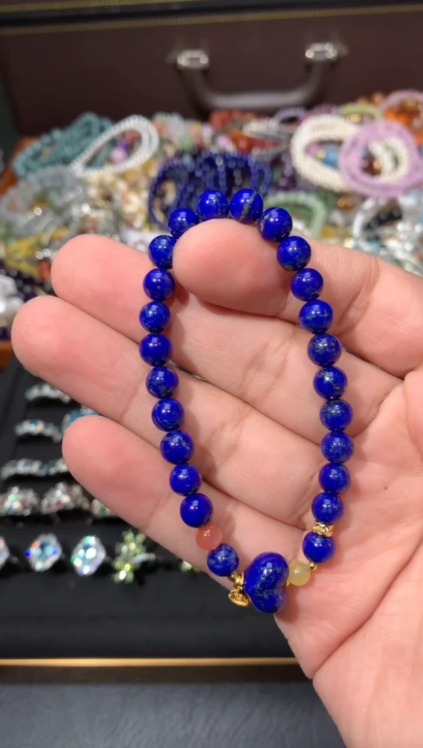 未镶嵌青金石手链P42【多样性发其一】