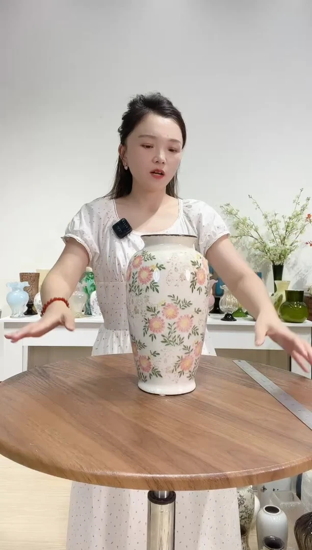 粉菊26A陶瓷花瓶