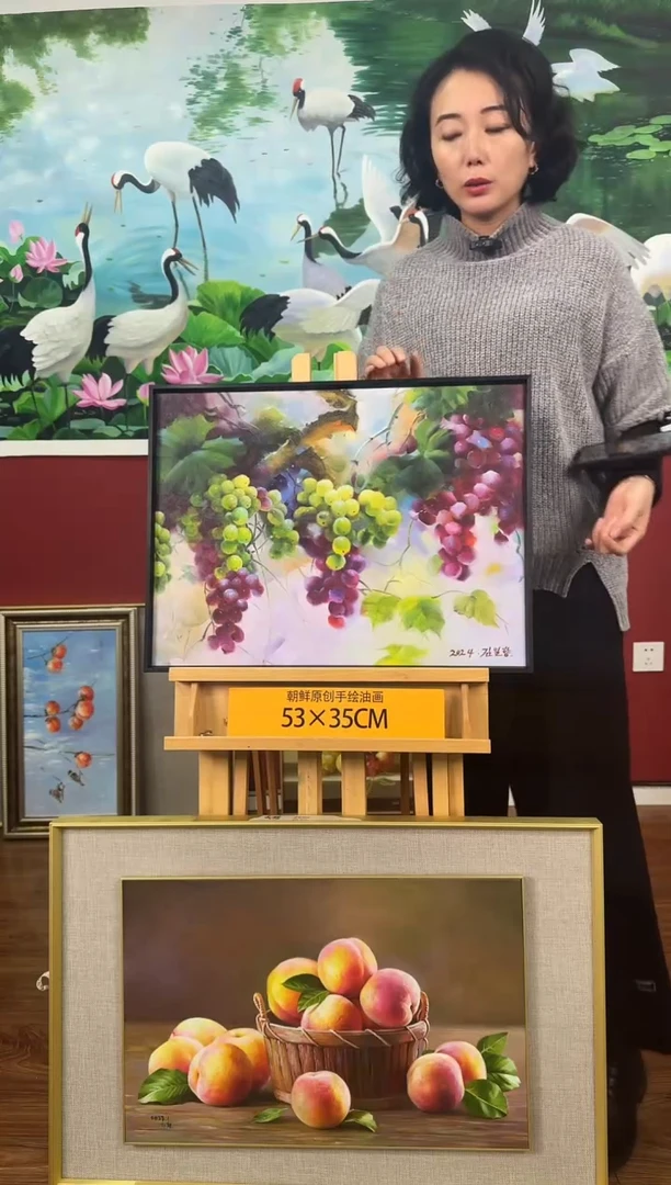 油画【32号】约53*35cm丨朝鲜原创纯手绘孤品油画丨顺丰包邮