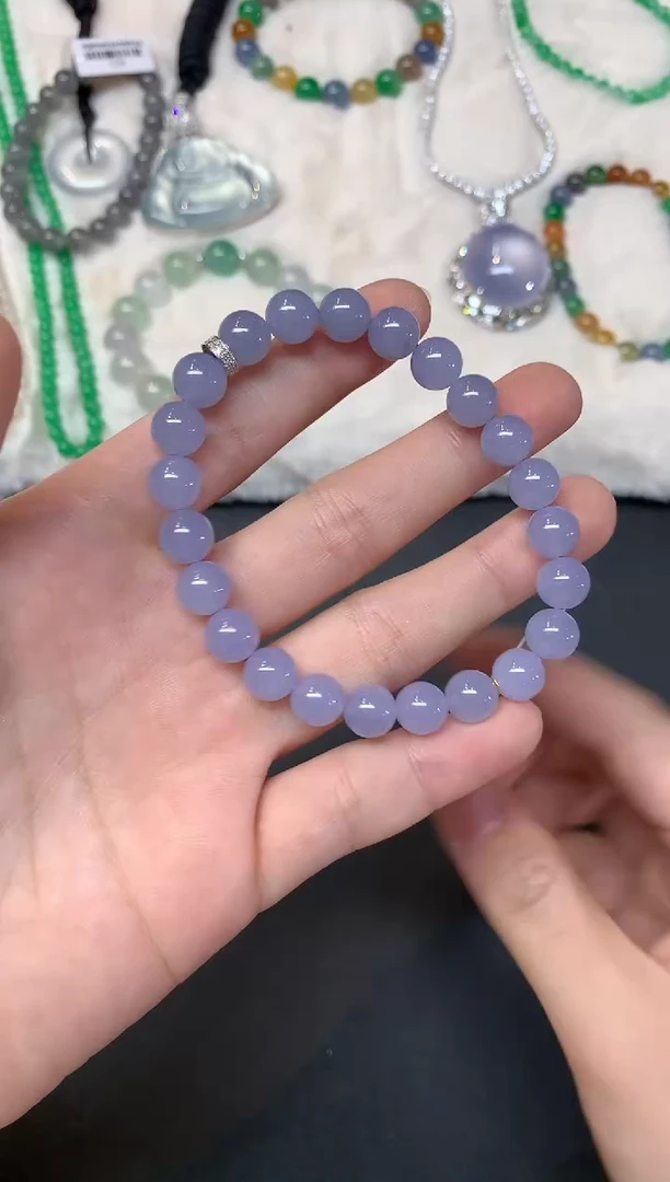 未镶嵌手串翡翠W744|28000