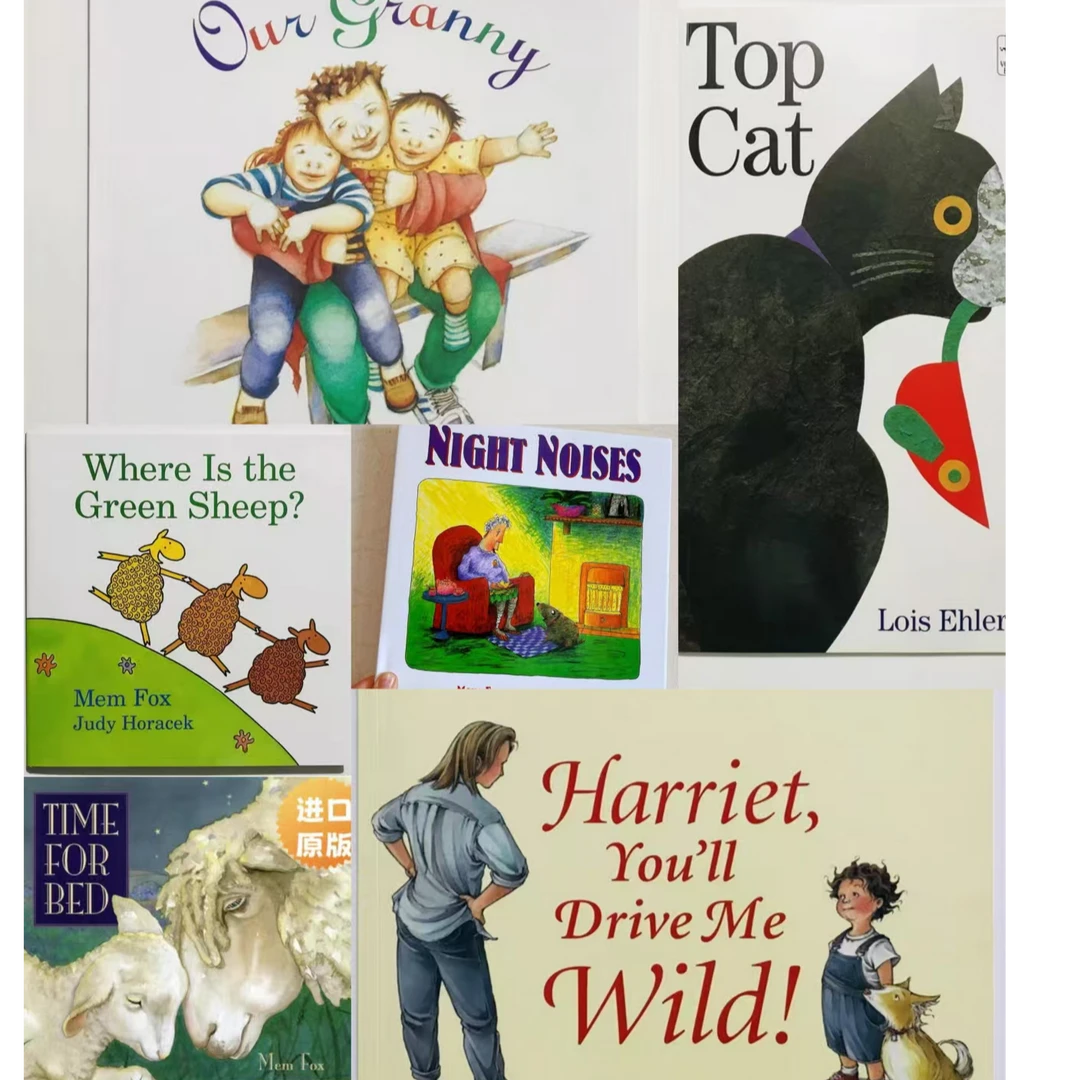 英文原版绘本0-6低幼启蒙where is the green sheep? top cat套组