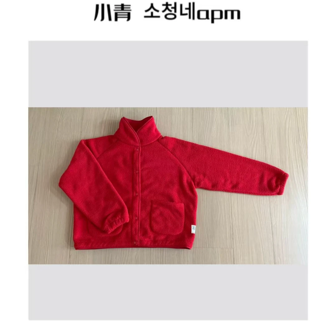韩国东大门 HEB/摇粒绒立领绒绒外套