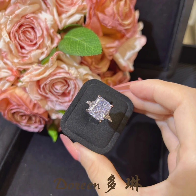 铜合金戒指 白冰糖方糖戒指NW8856