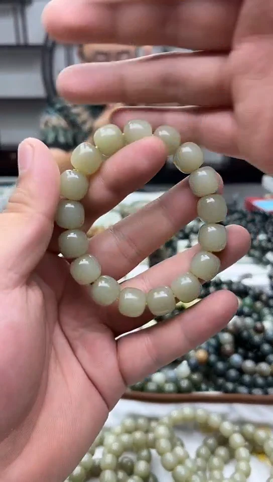 手串未镶嵌和田玉纯天然新疆若羌黄口13