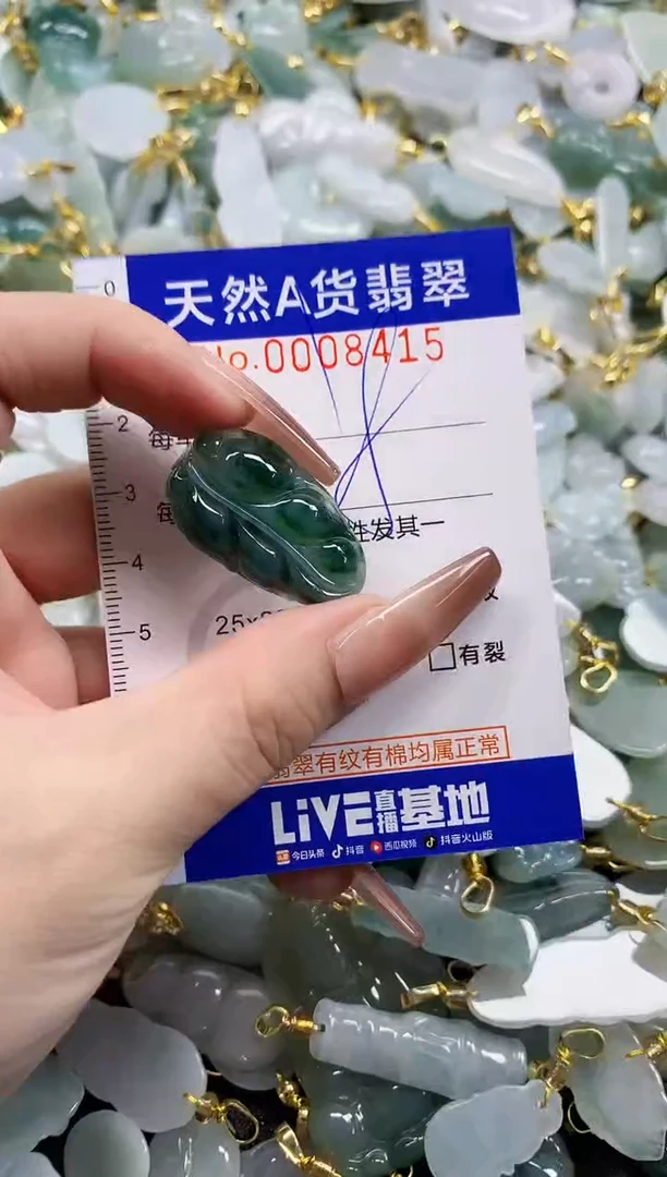 颈饰未镶嵌翡翠天然A货翡翠