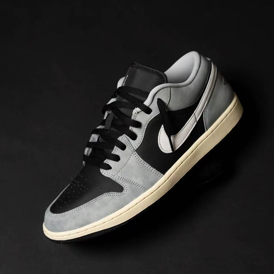 nike耐克男款AIR JORDAN 1 LOW影子灰休闲鞋篮球鞋HQ2010-012