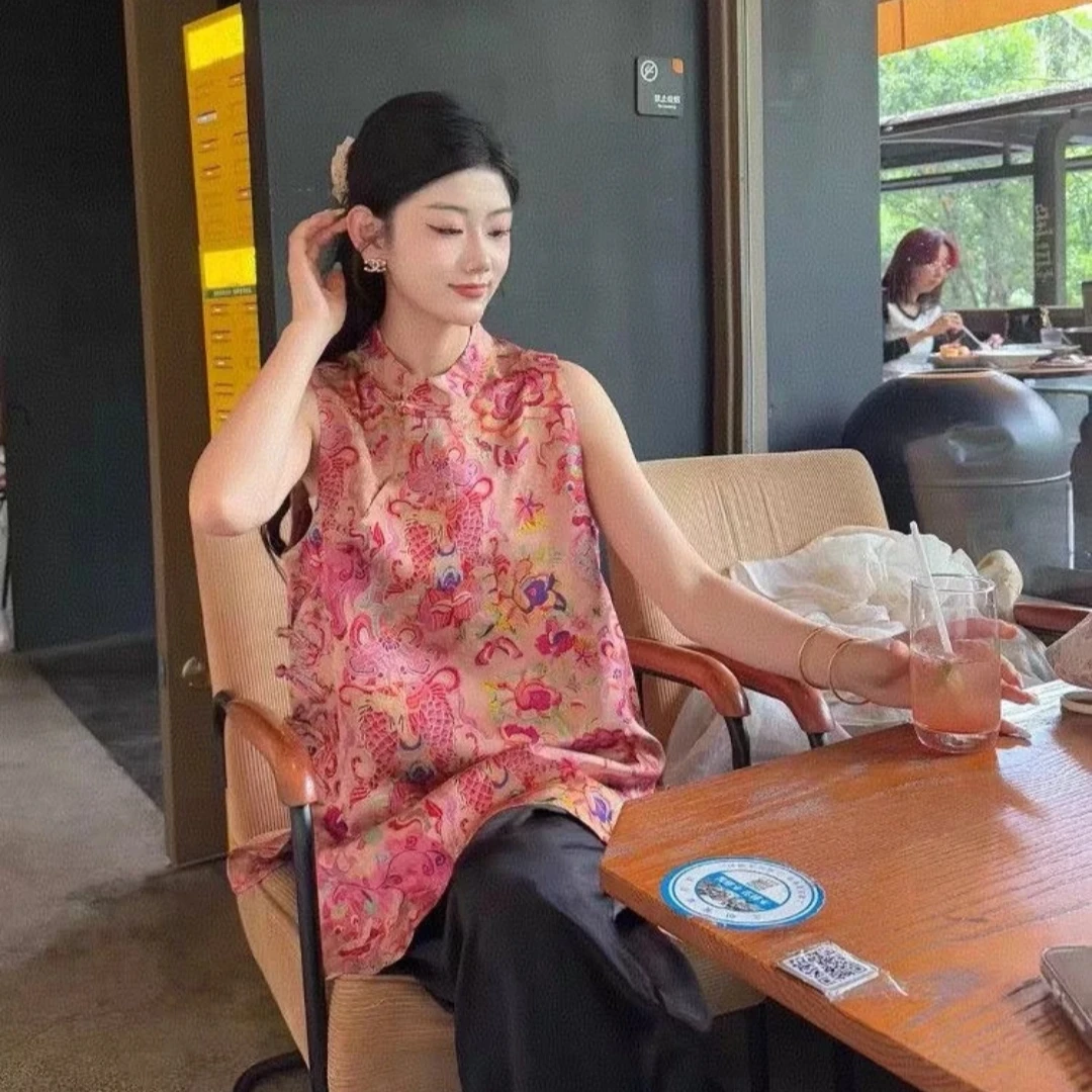 短袖中式民族风ins复古网红上衣双层提花适中常规款断码清仓